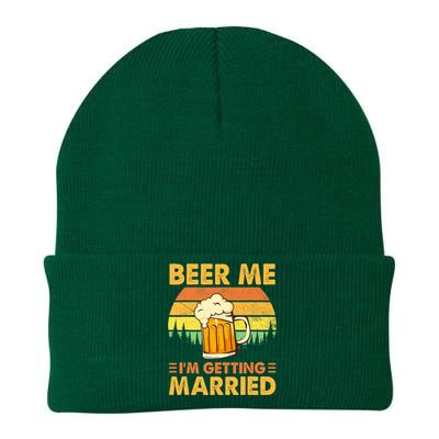 Beer Me I'm Getting Married Funny Groom Bachelor Party Knit Cap Winter Beanie