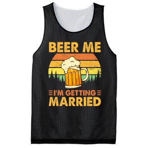 Beer Me I'm Getting Married Funny Groom Bachelor Party Mesh Reversible Basketball Jersey Tank