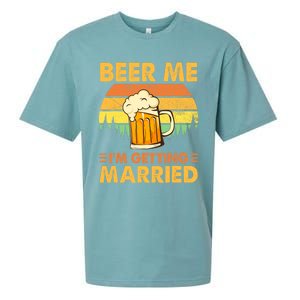 Beer Me I'm Getting Married Funny Groom Bachelor Party Sueded Cloud Jersey T-Shirt