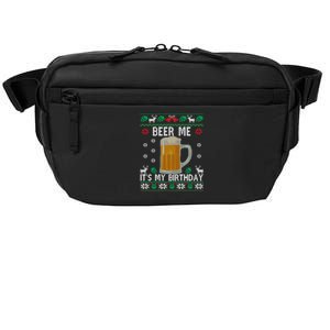 Beer Me Its My Birthday Party December BDay Ugly Christmas Gift Crossbody Pack