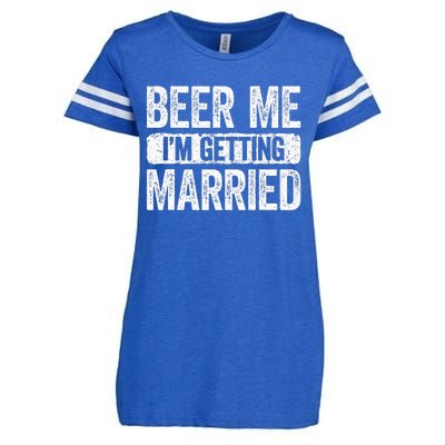 Beer Me Im Getting Married Groom Bachelor Party Enza Ladies Jersey Football T-Shirt