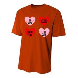 Be Mine I Love You Valentines Day Cute Vgiftday Heart Gift Performance Sprint T-Shirt