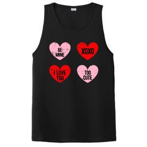 Be Mine I Love You Valentines Day Cute Vgiftday Heart Gift PosiCharge Competitor Tank