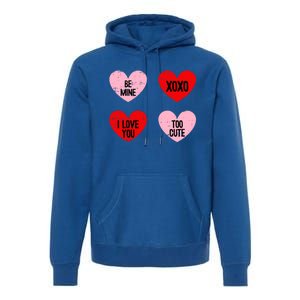 Be Mine I Love You Valentines Day Cute Vgiftday Heart Gift Premium Hoodie