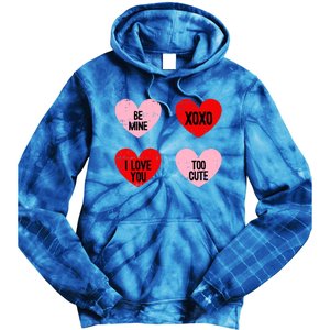 Be Mine I Love You Valentines Day Cute Vgiftday Heart Gift Tie Dye Hoodie