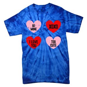 Be Mine I Love You Valentines Day Cute Vgiftday Heart Gift Tie-Dye T-Shirt