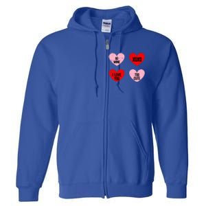 Be Mine I Love You Valentines Day Cute Vgiftday Heart Gift Full Zip Hoodie