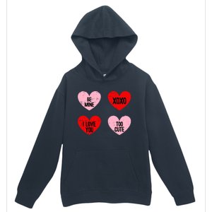 Be Mine I Love You Valentines Day Cute Vgiftday Heart Gift Urban Pullover Hoodie