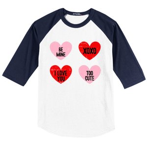 Be Mine I Love You Valentines Day Cute Vgiftday Heart Gift Baseball Sleeve Shirt