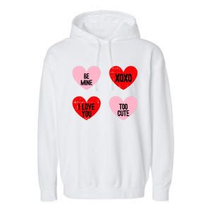 Be Mine I Love You Valentines Day Cute Vgiftday Heart Gift Garment-Dyed Fleece Hoodie