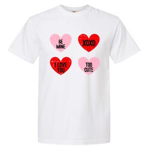 Be Mine I Love You Valentines Day Cute Vgiftday Heart Gift Garment-Dyed Heavyweight T-Shirt