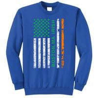 Boston Massachusetts Irish American Patriotic Us Flag Gift Tall Sweatshirt