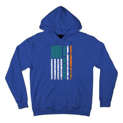 Boston Massachusetts Irish American Patriotic Us Flag Gift Tall Hoodie