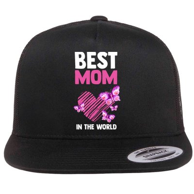 Best Mom In The World Mum Mom Gift Flatbill Hat