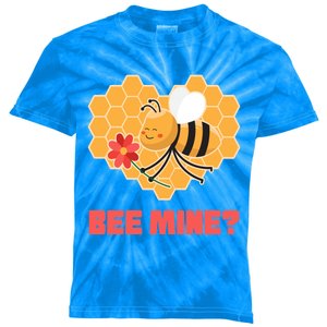 Bee Mine? I Valentine's Day Couples In Love Rotic Bees Cool Gift Kids Tie-Dye T-Shirt