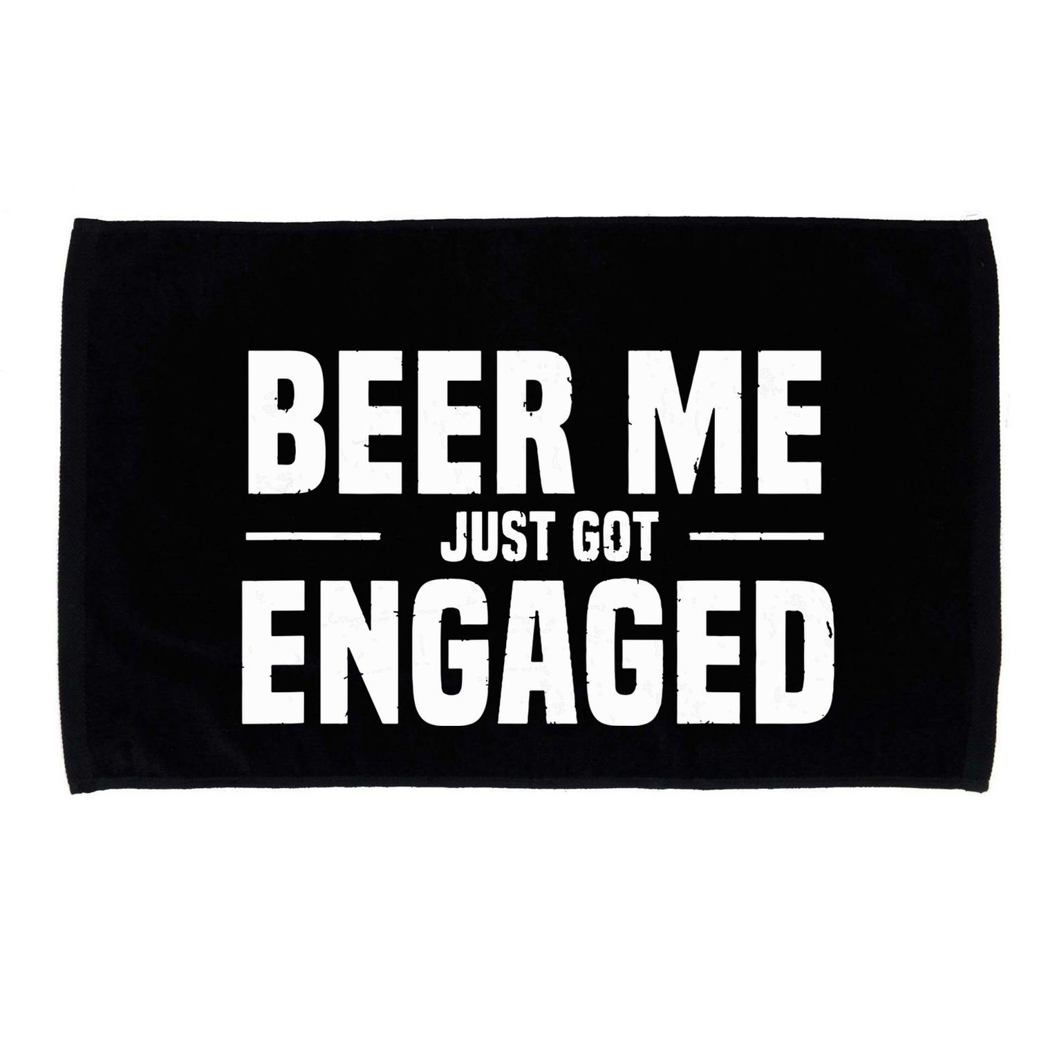 Beer Me I Just Got Engaged Funny Engagement Gift Microfiber Hand Towel