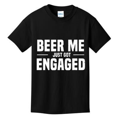 Beer Me I Just Got Engaged Funny Engagement Gift Kids T-Shirt