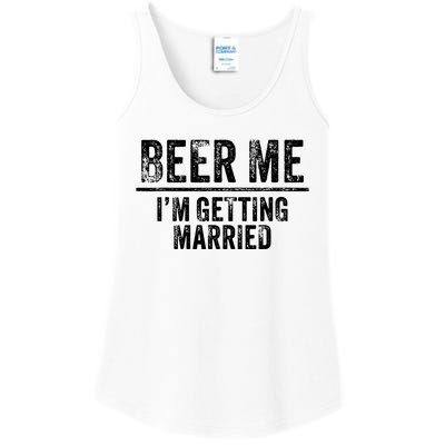 Beer Me Im Getting Married Groom Groomsmen Funny Bachelor Ladies Essential Tank