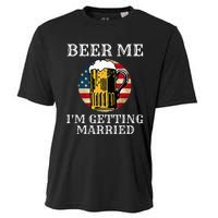 Beer Me I'm Getting Married Groom Grooms USA Cooling Performance Crew T-Shirt