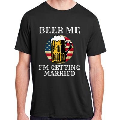 Beer Me I'm Getting Married Groom Grooms USA Adult ChromaSoft Performance T-Shirt