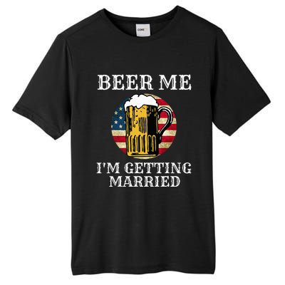 Beer Me I'm Getting Married Groom Grooms USA Tall Fusion ChromaSoft Performance T-Shirt