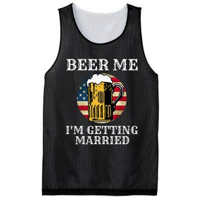 Beer Me I'm Getting Married Groom Grooms USA Mesh Reversible Basketball Jersey Tank