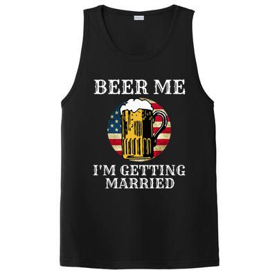 Beer Me I'm Getting Married Groom Grooms USA PosiCharge Competitor Tank