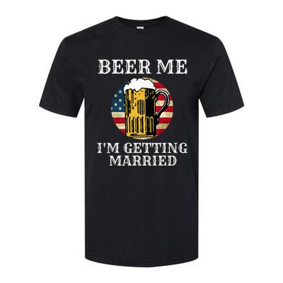 Beer Me I'm Getting Married Groom Grooms USA Softstyle CVC T-Shirt