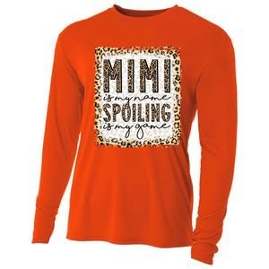 Bleached Mimi Is My Name Spoiling Is My Game Funny Mimi Life Gift Cooling Performance Long Sleeve Crew