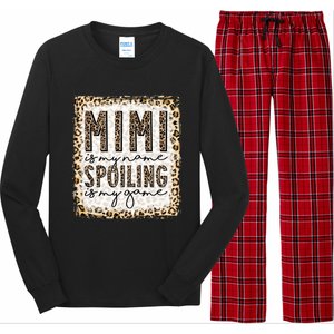 Bleached Mimi Is My Name Spoiling Is My Game Funny Mimi Life Gift Long Sleeve Pajama Set