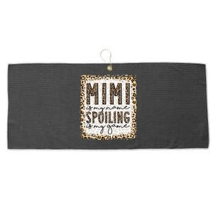 Bleached Mimi Is My Name Spoiling Is My Game Funny Mimi Life Gift Large Microfiber Waffle Golf Towel