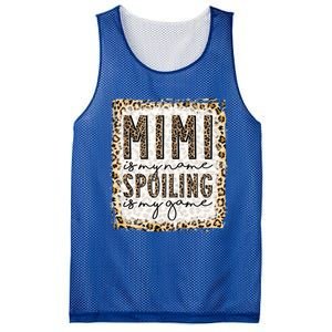 Bleached Mimi Is My Name Spoiling Is My Game Funny Mimi Life Gift Mesh Reversible Basketball Jersey Tank