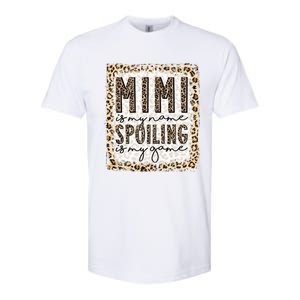 Bleached Mimi Is My Name Spoiling Is My Game Funny Mimi Life Gift Softstyle CVC T-Shirt