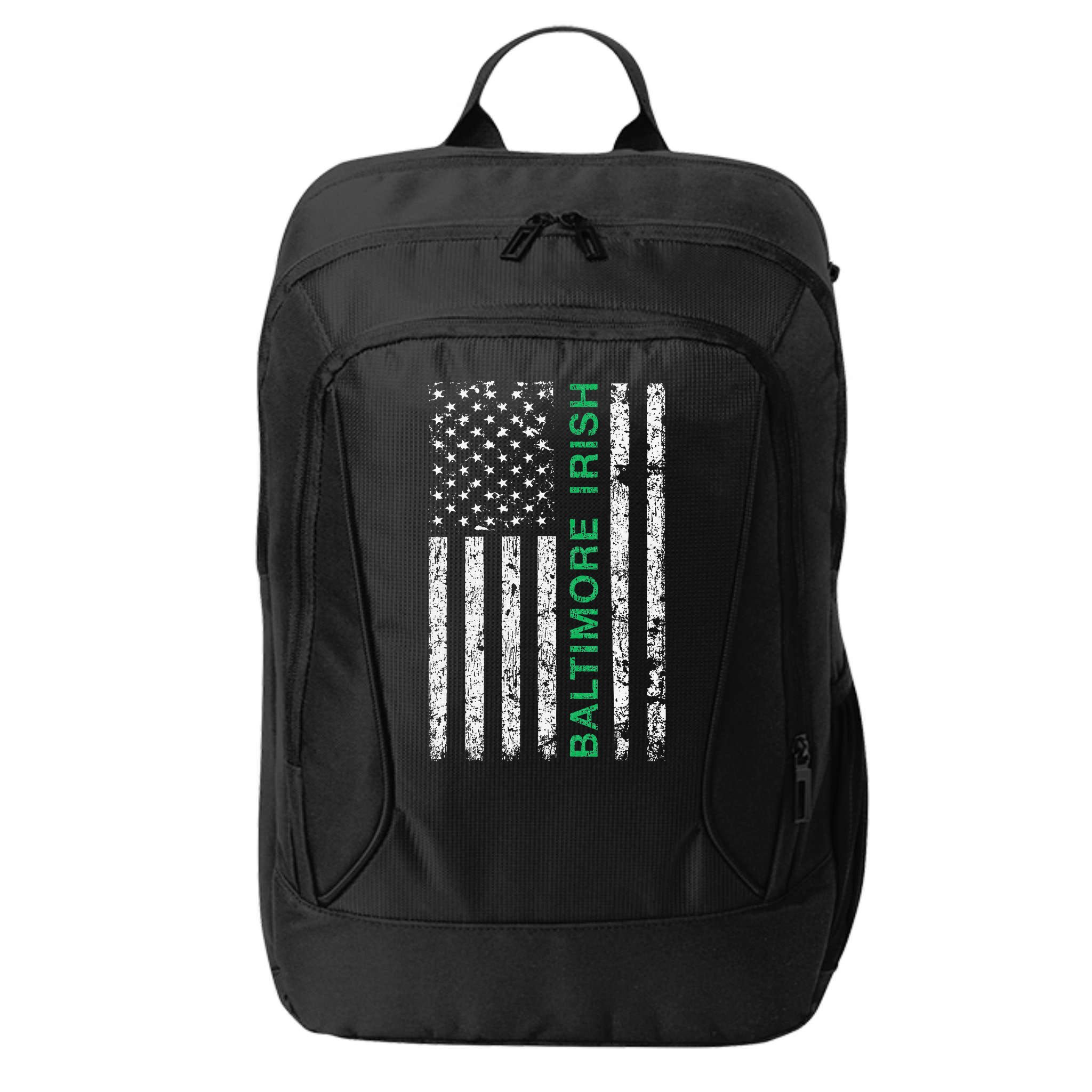 Baltimore Maryland Irish American Ireland US Flag City Backpack