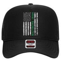 Baltimore Maryland Irish American Ireland US Flag Trucker Hat