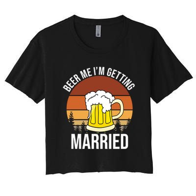 Beer Me I'm Getting Married Crop Top