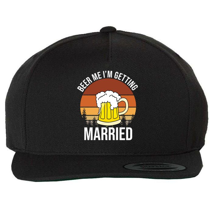 Beer Me I'm Getting Married Wool Snapback Cap