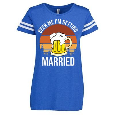 Beer Me I'm Getting Married Enza Ladies Jersey Football T-Shirt