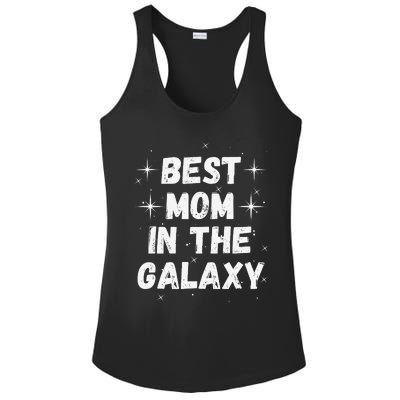 Best Mom In The Galaxy MotherS Day Present Cute Mom Ladies PosiCharge Competitor Racerback Tank