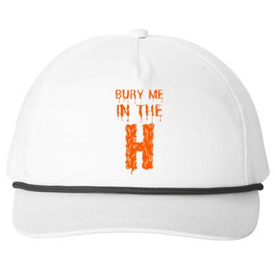 Bury Me In The H Houston HTown Love Houston Texas Snapback Five-Panel Rope Hat