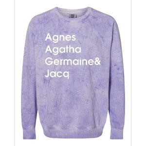 Biz Markie Just A Friend Agnes Agatha Germaine And Jacq Colorblast Crewneck Sweatshirt