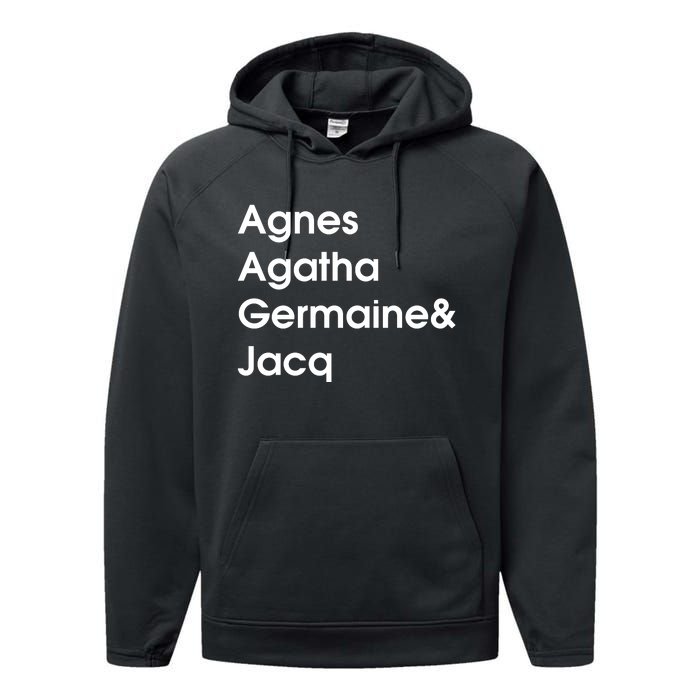 Biz Markie Just A Friend Agnes Agatha Germaine And Jacq Performance Fleece Hoodie