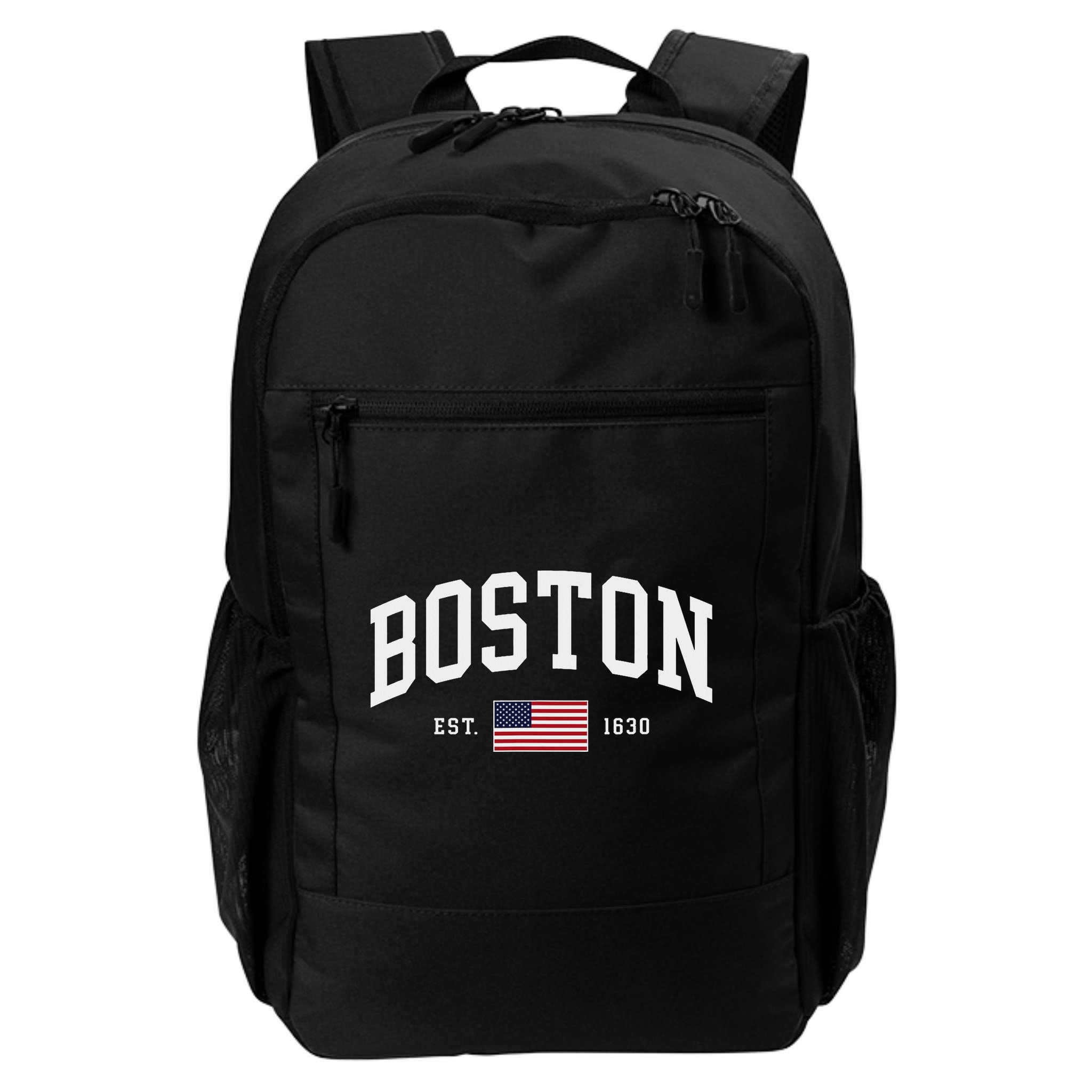 Boston Massachusetts July 4th Us Flag Retro Throwback Backpack