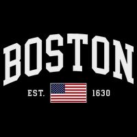 Boston Massachusetts July 4th Us Flag Retro Throwback Flatbill Hat