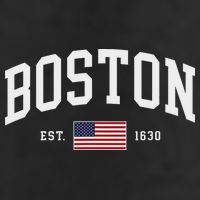 Boston Massachusetts July 4th Us Flag Retro Throwback Hat