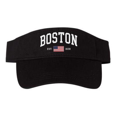 Boston Massachusetts July 4th Us Flag Retro Throwback Visor
