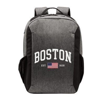 Boston Massachusetts July 4th Us Flag Retro Throwback Vector Backpack