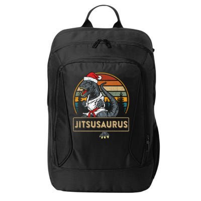 Brazilian Mma Jiu Jitsu Jitsusaurus Dinosaurs Christmas Gift City Backpack