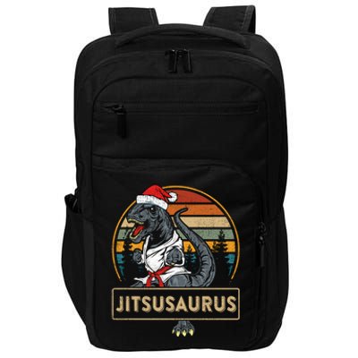 Brazilian Mma Jiu Jitsu Jitsusaurus Dinosaurs Christmas Gift Impact Tech Backpack