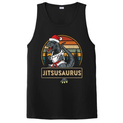 Brazilian Mma Jiu Jitsu Jitsusaurus Dinosaurs Christmas Gift PosiCharge Competitor Tank